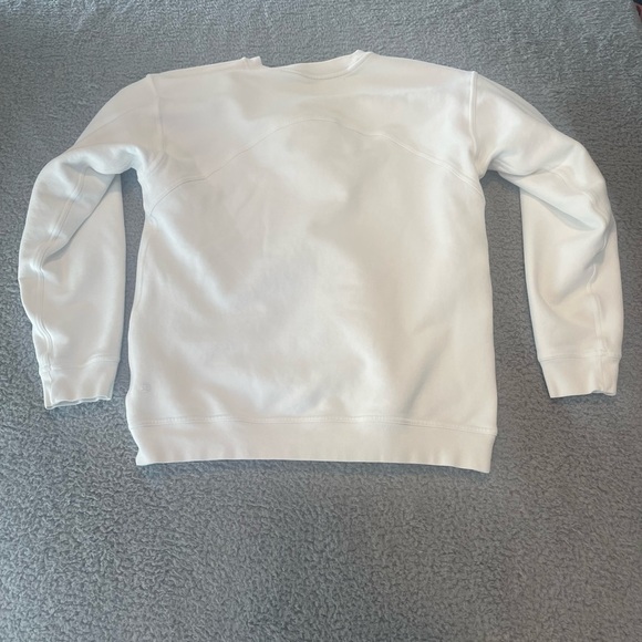 Lululemon Perfectly Oversized Crew Color White Size 4 - Picture 7 of 11